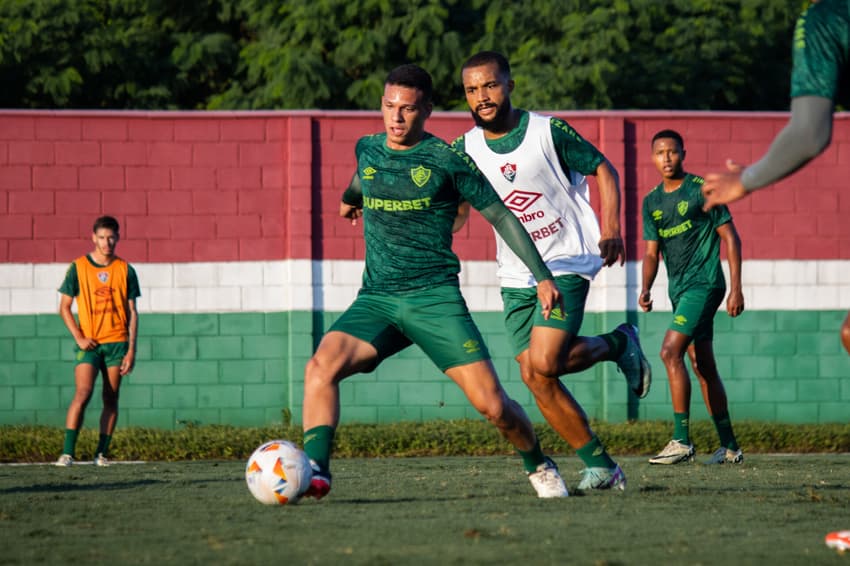 Calegari treinando pelo Fluminense em 2024. (Foto: Marina Garcia/FFC)