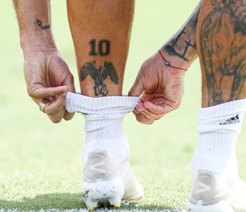 Tatuagem de Arrascaeta (Foto: Gilvan de Souza/Flamengo)