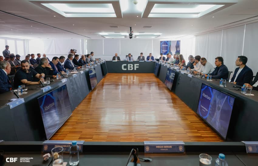 Conselho Técnico na sede da CBF aprovou mudanças no Brasileirão 2025. (Foto: Rafael Ribeiro/CBF)