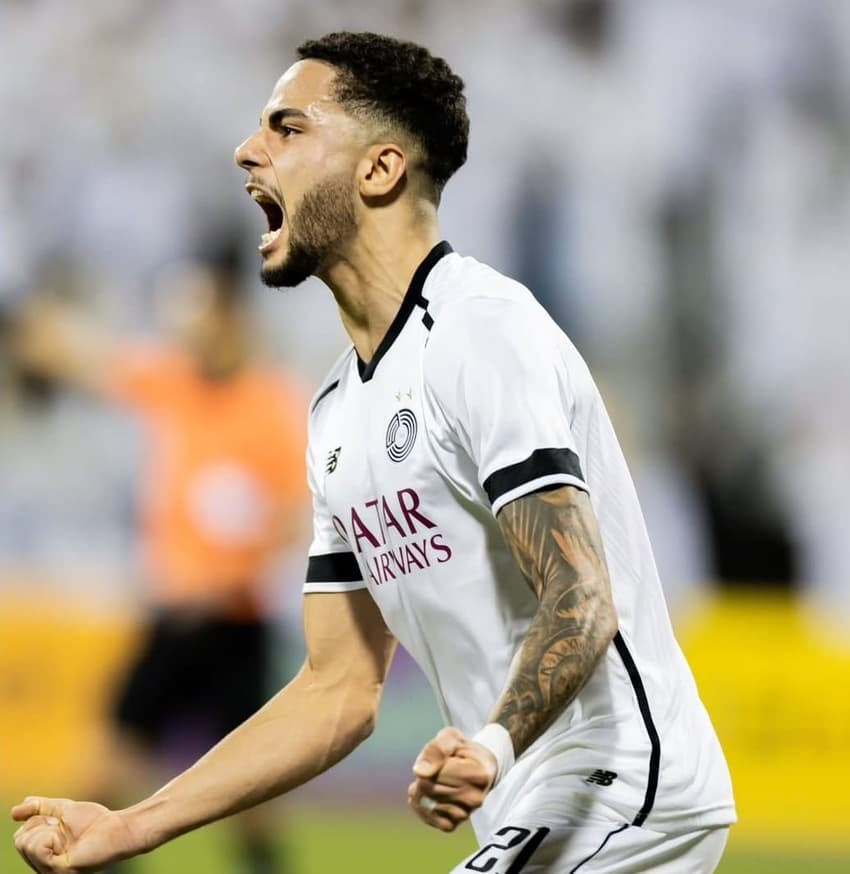 Ex-Palmeiras, Giovani vibra com gol marcado pelo Al-Sadd