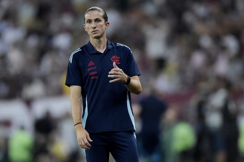 Filipe Luís durante o jogo entre Flamengo e Fluminense, pela final do Campeonato Carioca