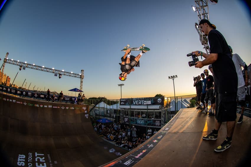Gui Khury no STU Pro Tour de Porto Alegre skate (Foto: Thiago da Luz / STU)
