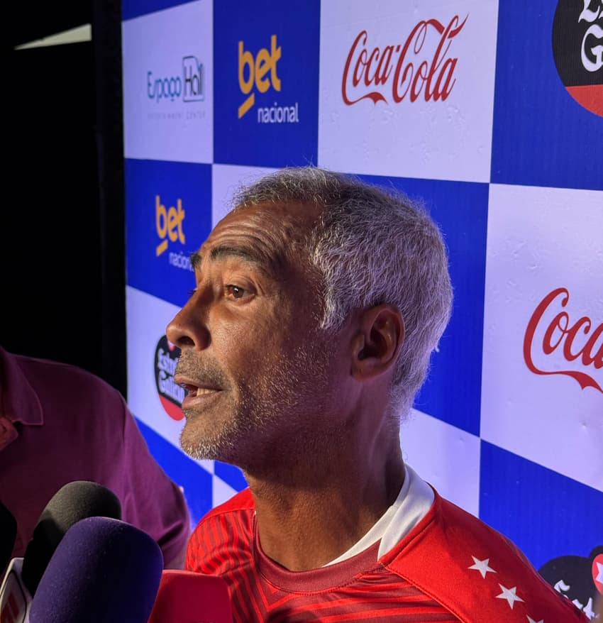 Romario no Showbol (foto: Lucas Bayer/Lance!)