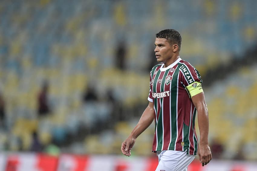 Thiago Silva em Fluminense x Flamengo. (foto: Thiago Ribeiro/AGIF)