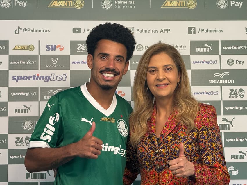 Lucas Evangelista apresentação Palmeiras