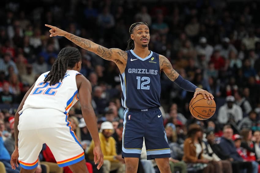 Oklahoma City Thunder v Memphis Grizzlies      punição Ja Morant