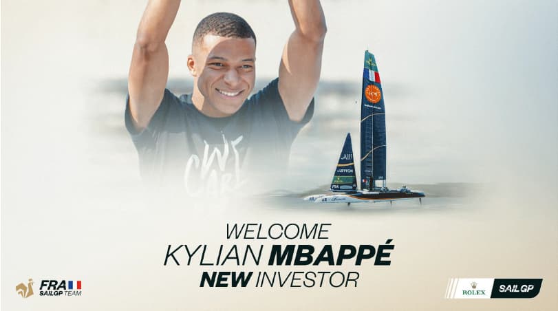 Mbappé é o novo investidor de equipe no SailGP (Foto: Divulgação/SailGP)