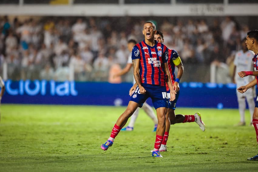 Juba comemora gol contra o Santos Foto: Letícia Martins / EC Bahia