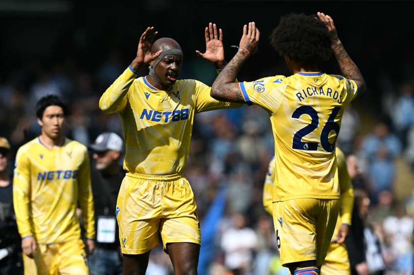 Mateta e Richards antes de City x Palace