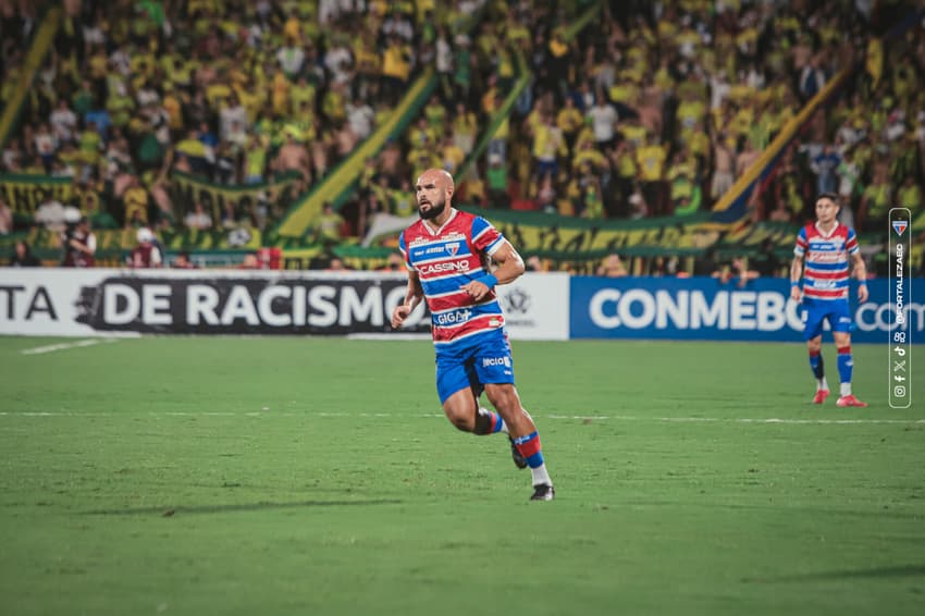 Partida entre Atlético Bucaramanga e Fortaleza, pela Copa Libertadores (Foto: Mateus Lotif/Fortaleza EC)