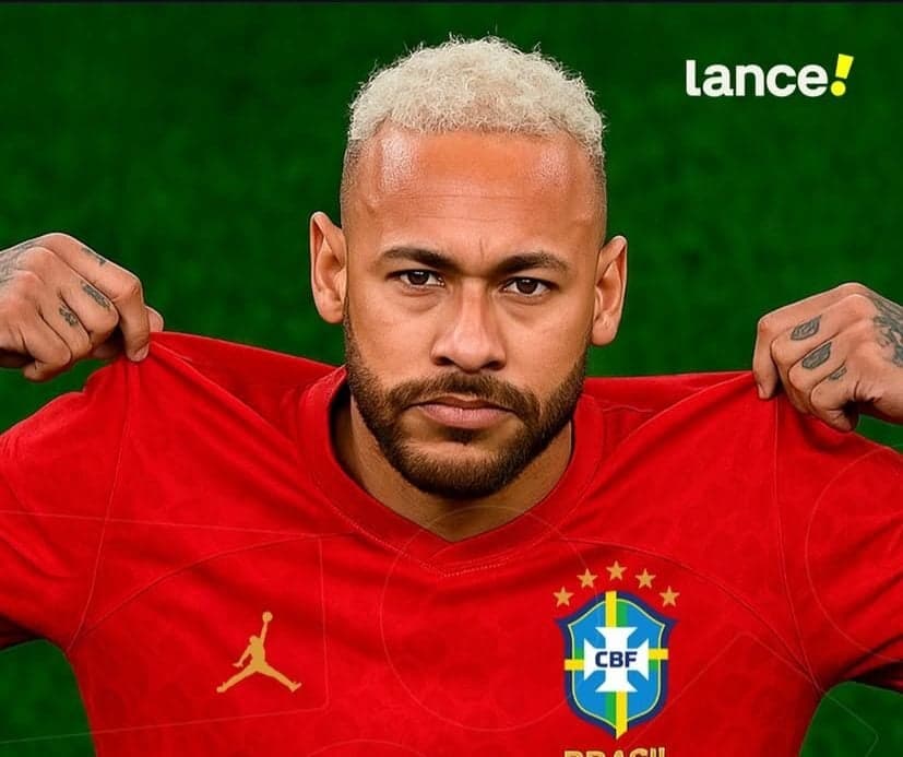 Camisa vermelha da Seleção feita por IA