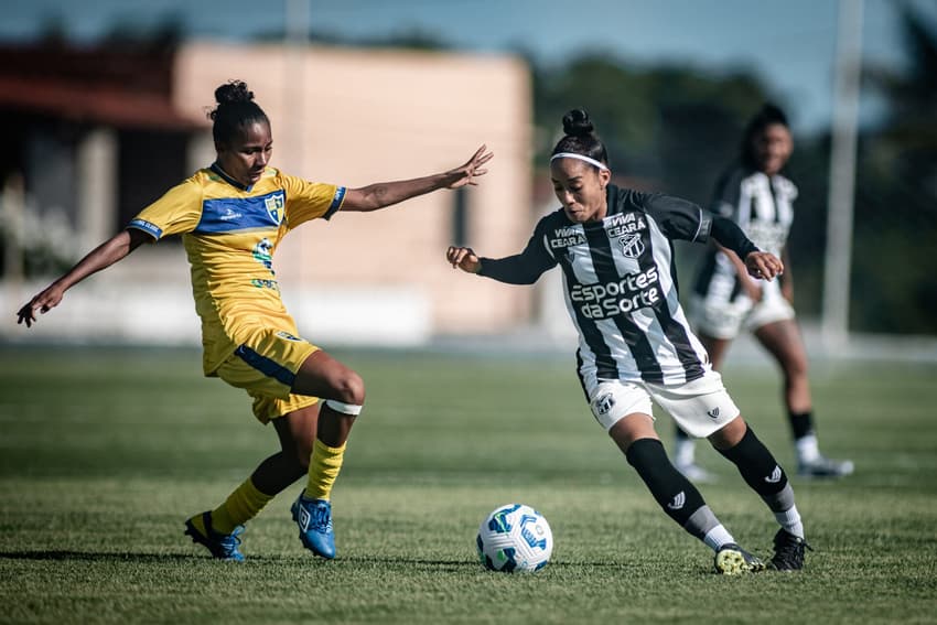 Jogo no CT do Ceará em Itaitinga (CE), região metropolitana de Fortaleza. (Foto: Ceará SC/Divulgação)