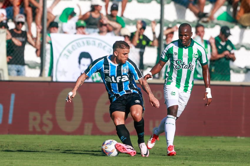 Último jogo de Cuéllar pelo Grêmio foi conttra o Juventude, pelo Campeonato Gaúcho. (Foto: Luiz Erbes/AGIF)