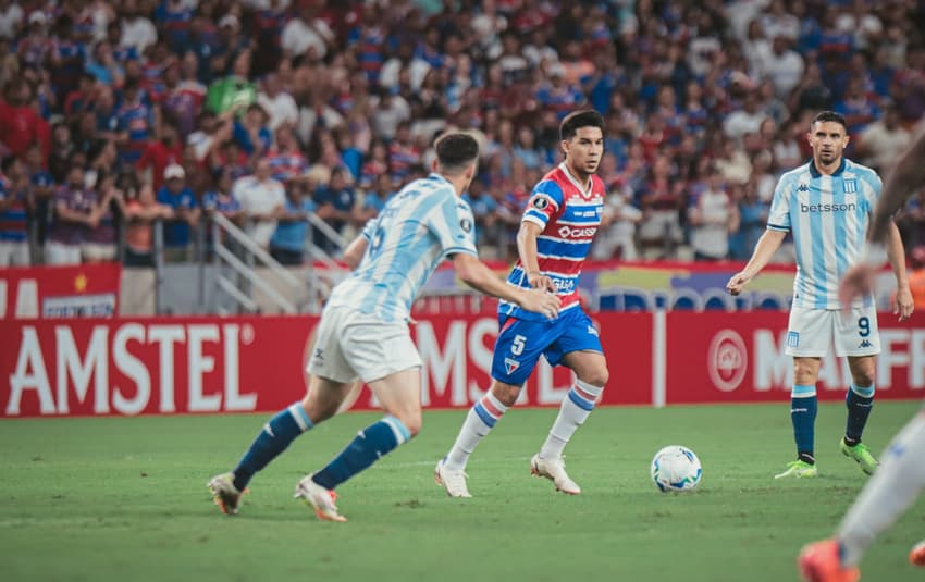 Partida entre Fortaleza e Racing, pela Libertadores 2025 (Foto: Mateus Lotif/Fortaleza EC)