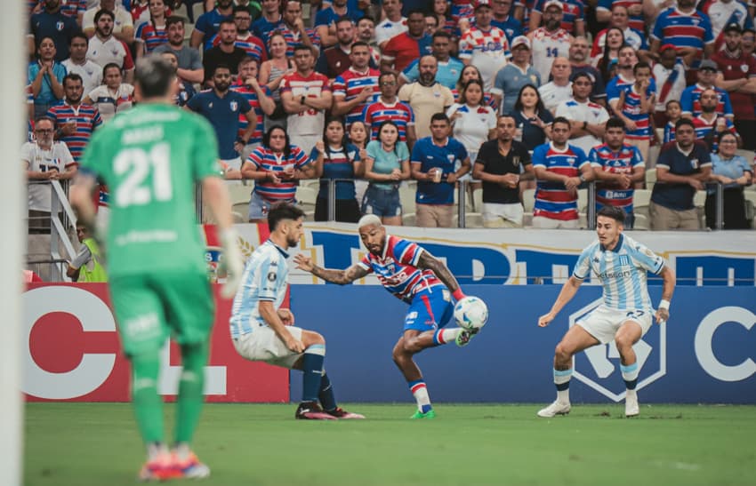 Partida entre Fortaleza e Racing, pela Libertadores 2025 (Foto: Mateus Lotif/Fortaleza EC)