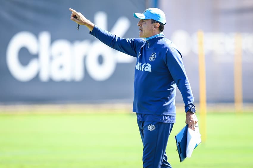 Gustavo Quinteros, ex-técnico do Grêmio. (Foto: Lucas Uebel/Grêmio FBPA)