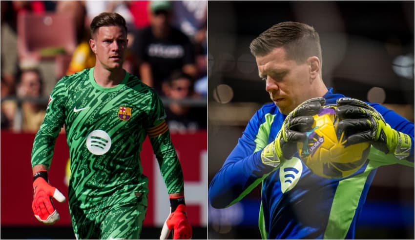 Ter Stegen e Szczęsny pelo Barcelona