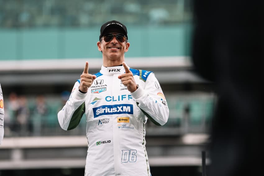 Helio Castroneves em ação na Indy 500 (Foto: Penske Entertainment)