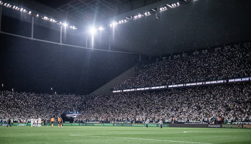 Santos x Red Bull Bragantino, na Neo Química Arena (Foto: Raul Baretta/ Santos FC)