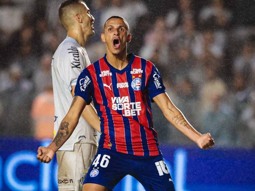 Juba comemora gol contra o Santos Foto: Letícia Martins / EC Bahia