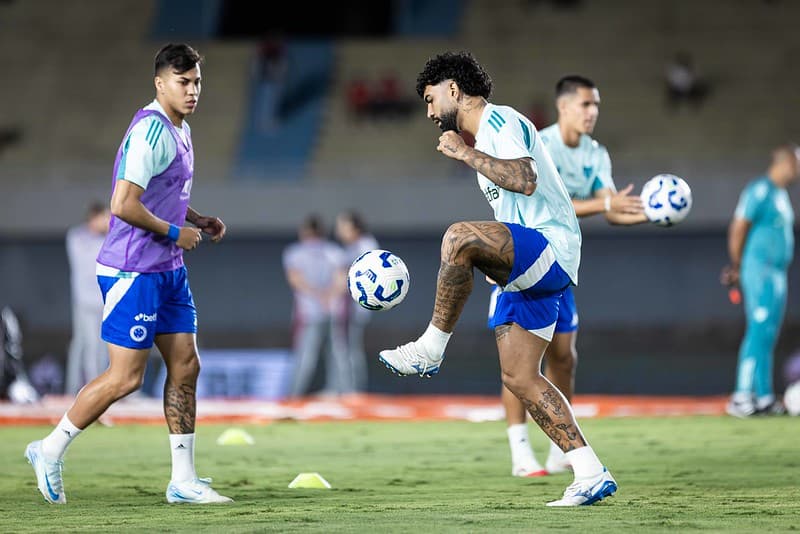 Gabigol e Kaio Jorge, atacantes do Cruzeiro (Foto: Heber Gomes/Cruzeiro)