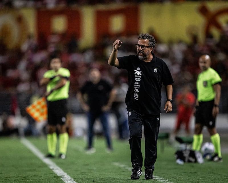 Cléber Xavier ainda não tem uma vitória pelo Santos
