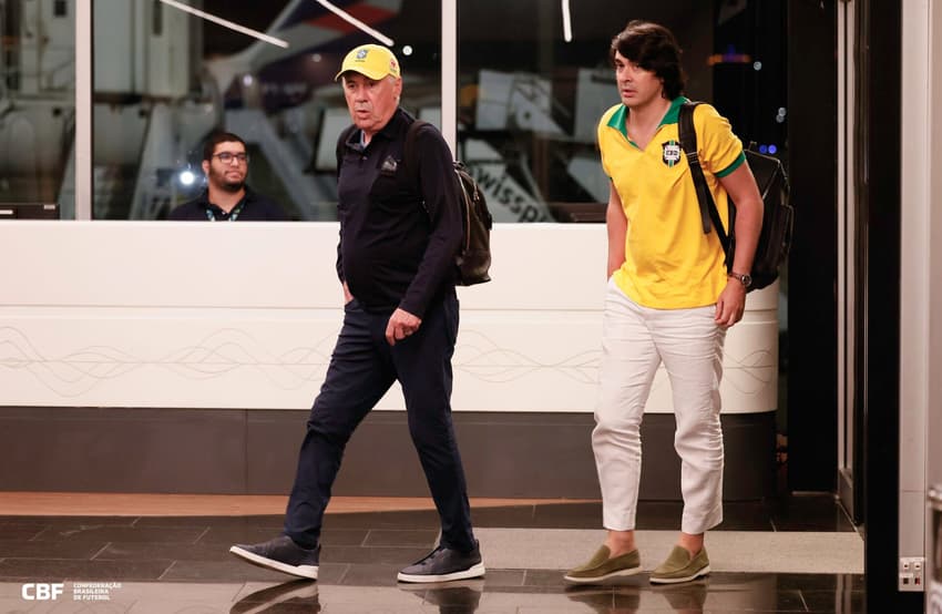 Carlo Ancelotti e Diego Fernandes - Seleção Brasileira