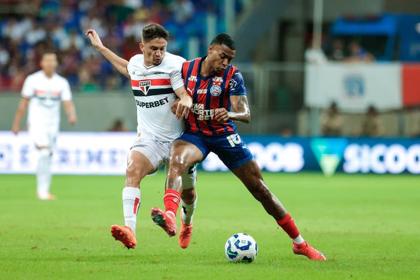 Pablo Maia e Jean Lucas em Bahia x São Paulo Foto: Rafael Rodrigues / EC Bahia