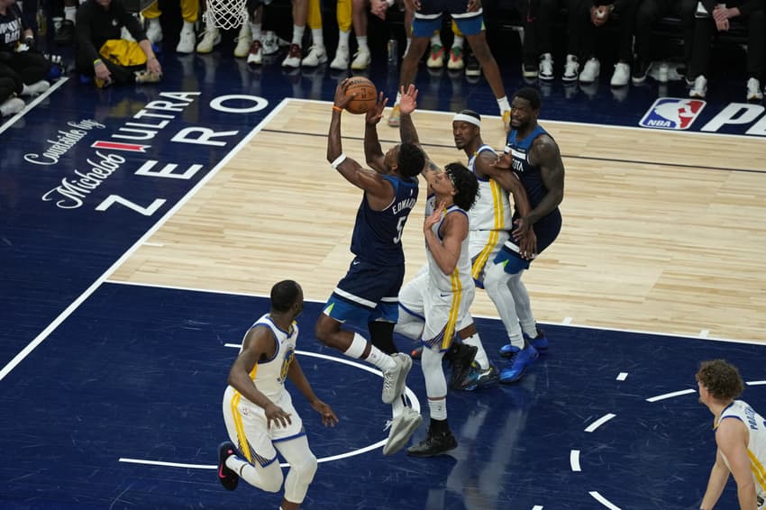 2025 NBA Playoffs - Golden State Warriors v Minnesota Timberwolves - Game Two