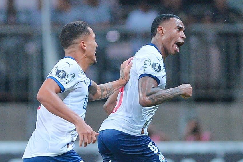 Jean Lucas comemora gol contra o Inter pela Libertadores Foto: Walmir Cirne/AGIF