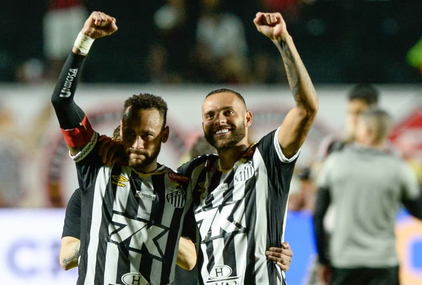 Neymar e Guilherme, do Santos