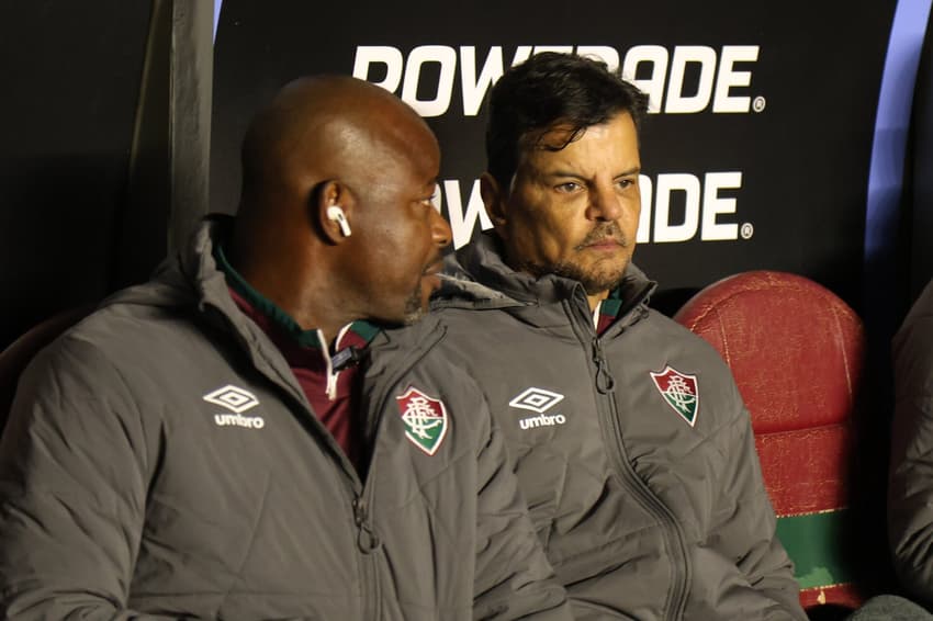 Alexandre Mendes no jogo entre Fluminense e GV San José, pela Sul-Americana