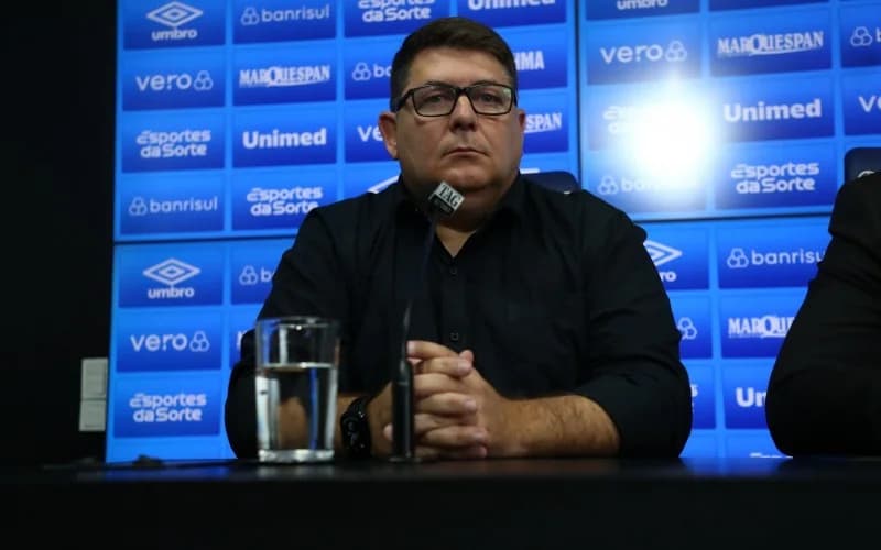 Alexandre Rossato, vice-presidente de futebol do Grêmio. (Foto: Lucas Uebel/Grêmio FBPA)
