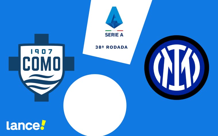Como x Inter de Milão pela última rodada do Campeonato Italiano (Arte: Lance!)