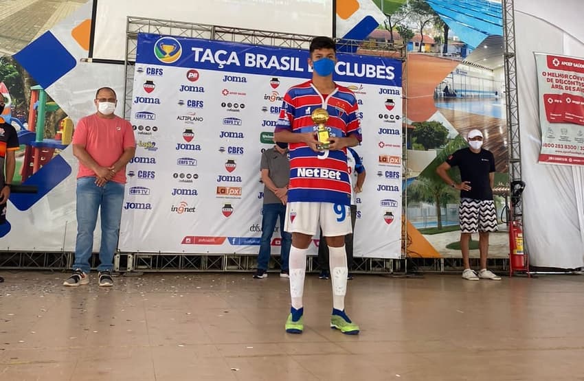Enzo Richard, atacante do sub-17 do Fortaleza, anos atrás (Foto: divulgação/Fortaleza EC)