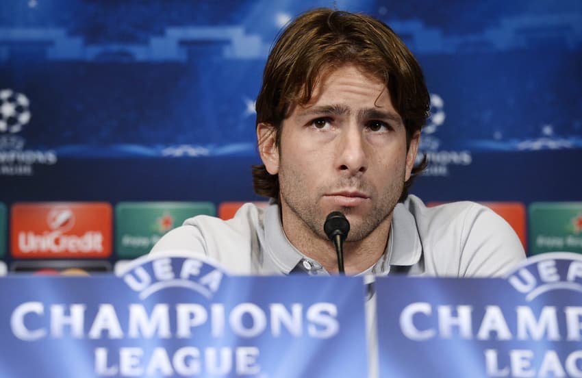 Ex-jogador de Inter e PSG, Maxwell em coletiva às vésperas de jogo da Champions League
