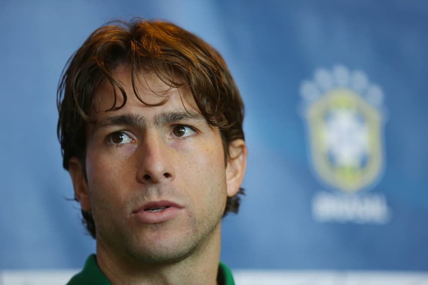 Ex-jogador de PSG e Inter de Milão, Maxwell em coletiva na Seleção Brasileira