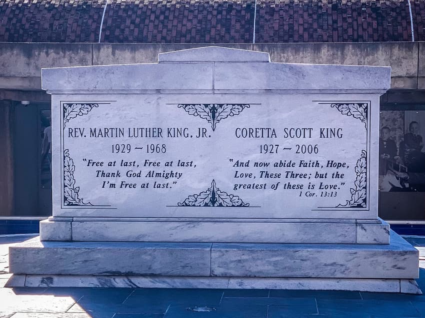 Túmulo de Martin Luther King e da esposa em Atlanta