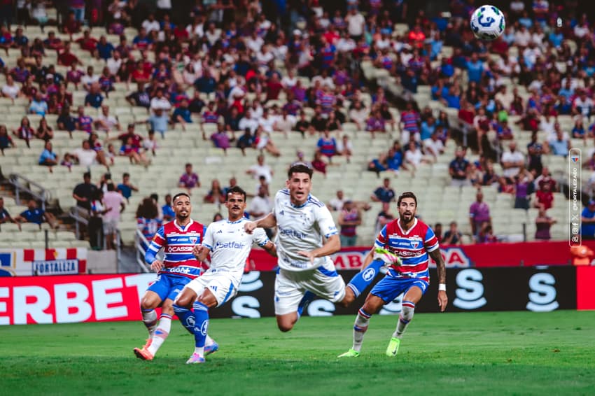 Partida entre Fortaleza e Cruzeiro, pelo Brasileirão (Foto: Matheus Amorim/Fortaleza EC)