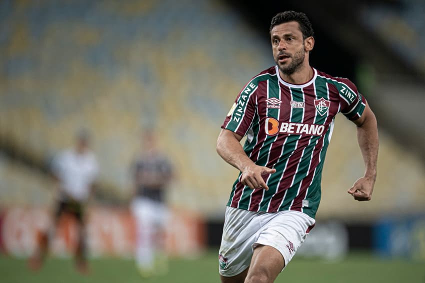 Fred em campo pelo Fluminense contra o Sport pelo Brasileirão de 2021