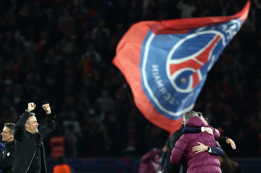 Luis Enrique celebra classificação do PSG à final da Champions League
