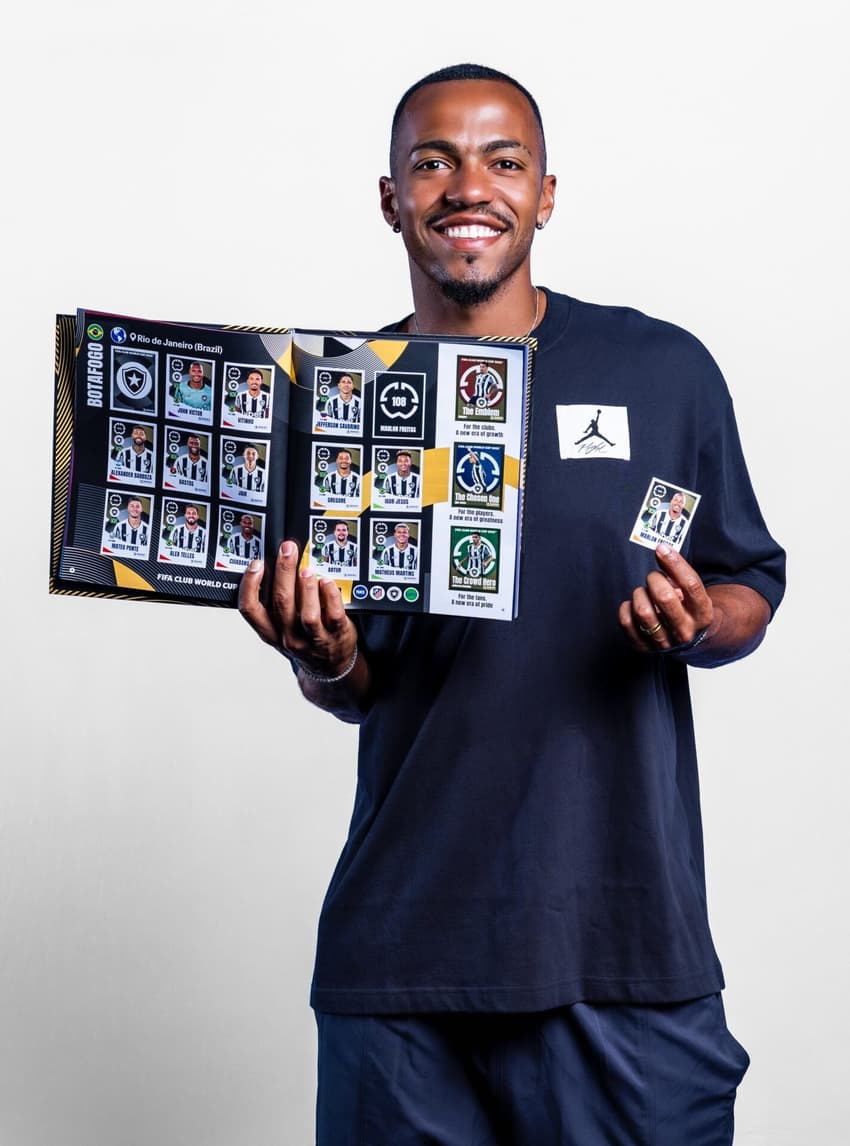 Marlon Freitas será embaixador do álbum do Mundial de Clubes (Foto: Divulgação / Panini)