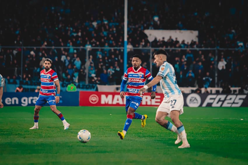 Partida entre Racing e Fortaleza, pela Copa Libertadores (Foto: Matheus Amorim/Fortaleza EC)