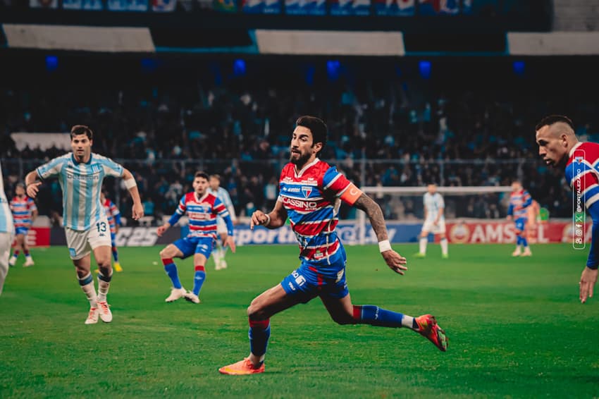 Partida entre Racing e Fortaleza, pela Copa Libertadores (Foto: Matheus Amorim/Fortaleza EC)