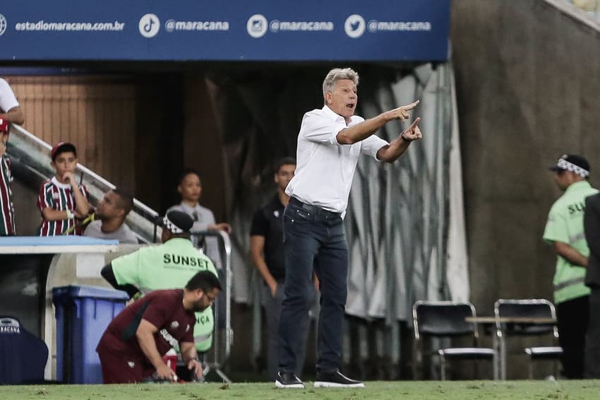 Renato Gaúcho na vitória do Fluminense sobre o Sport