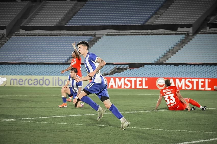 Añasco comemora único gol da equipe contra a Universidad Católica Foto: Divulgação / Redes Sociais