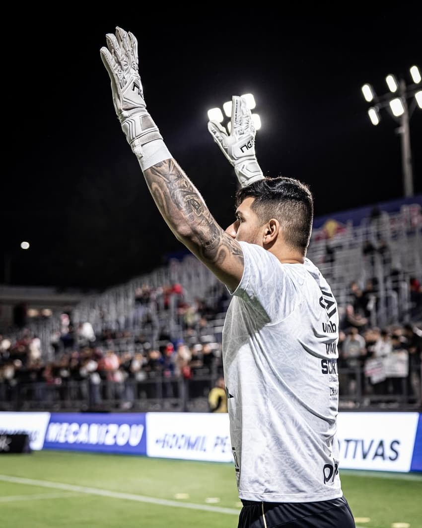 João Paulo foi o titular no gol do Santos em amistoso contra o RB Leipzig, em Bragança Paulista. (Foto: Divulgação/ Santos FC)