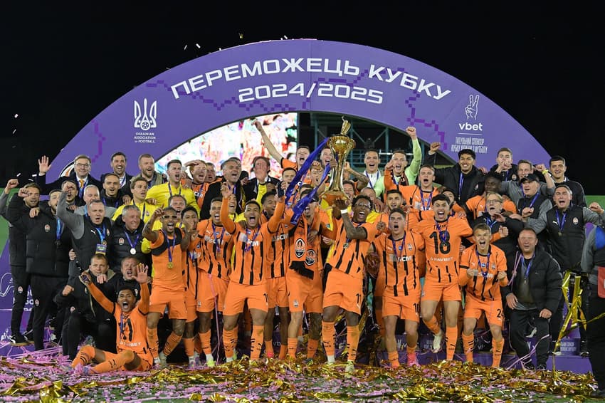 Shakhtar ganhou a Copa da Ucrânia sobre o Dínamo de Kiev (Foto: Reprodução/X)