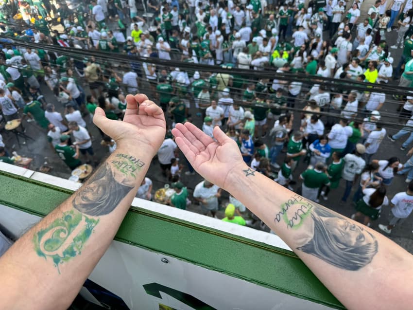 Tatuagem Gabriela Anelli Palmeiras