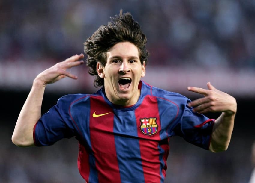 Lionel Messi na temporada 2004 pelo Barcelona